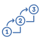 Clear steps icon